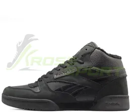 Reebok Classic Mid с мехом All Black