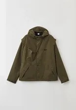 Ветровка Reebok Classic. Цвет: хаки. Сезон: Осень-зима 2021/2022.