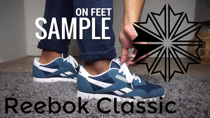 Reebok Classic Navy White Sample - On Feet