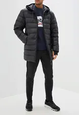 Пуховик Reebok Classic, Черный, CL DOWN LONG JACKET