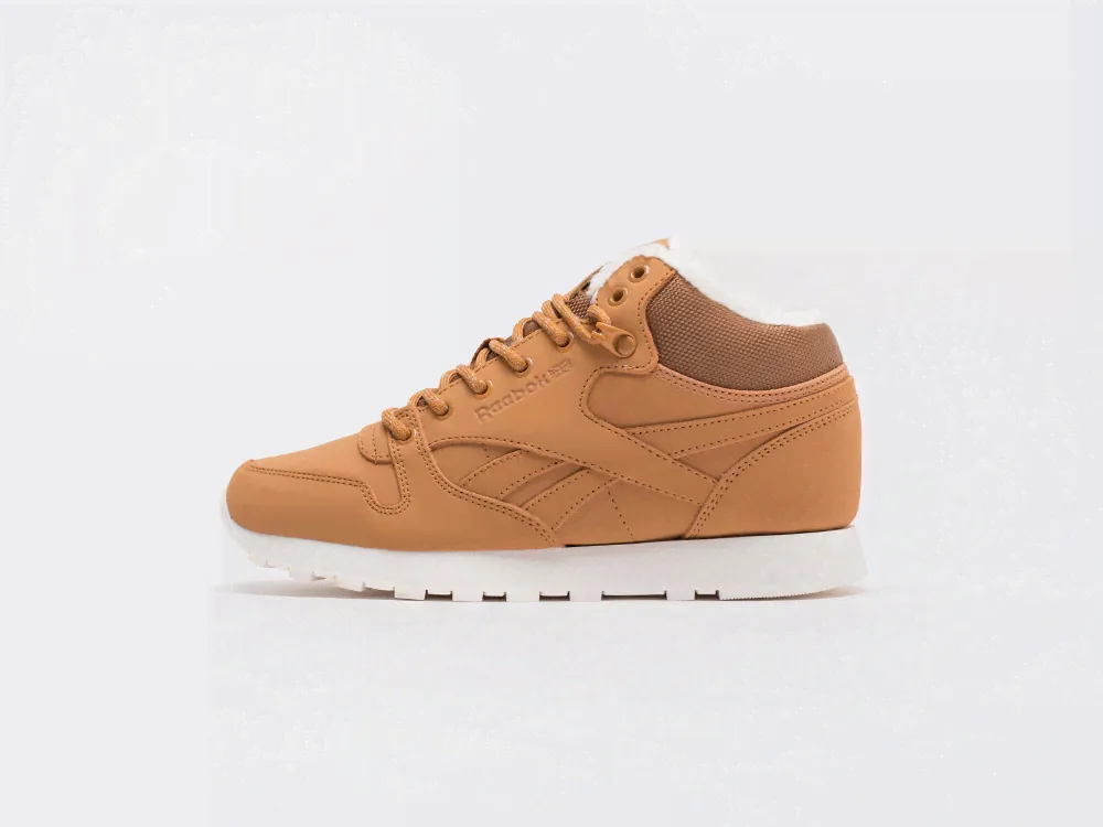 женские кроссовки Reebok Classic Leather Mid Ripple Winter WMNS Brown / White-0