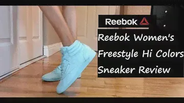 Reebok Women's Freestyle HI Colors Sneaker Try On Review