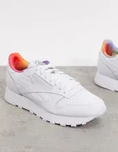 Белые кожаные кроссовки Reebok Pride Classic-Бeлый