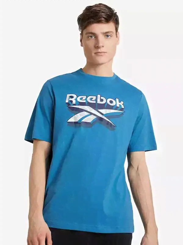 Футболка мужская Reebok GS 3D STACKED VECTOR SS синяя S-0