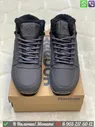 Зимние Кроссовки Reebok Classic Leather Mid с мехом серые