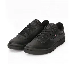 Кроссовки reebok classic club c 85 (Цвет black)
