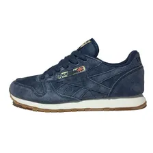 Кроссовки Reebok Classic синие замшевые