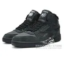 Зимние Reebok Classic Exertion Mid Black/Dark Green With Fur